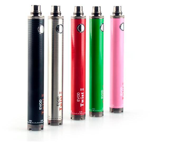 

EVOD Twist 2 II Vape Pen VV eGo Twist E Cig Battery 1600 mAh Vaping + USB Charger