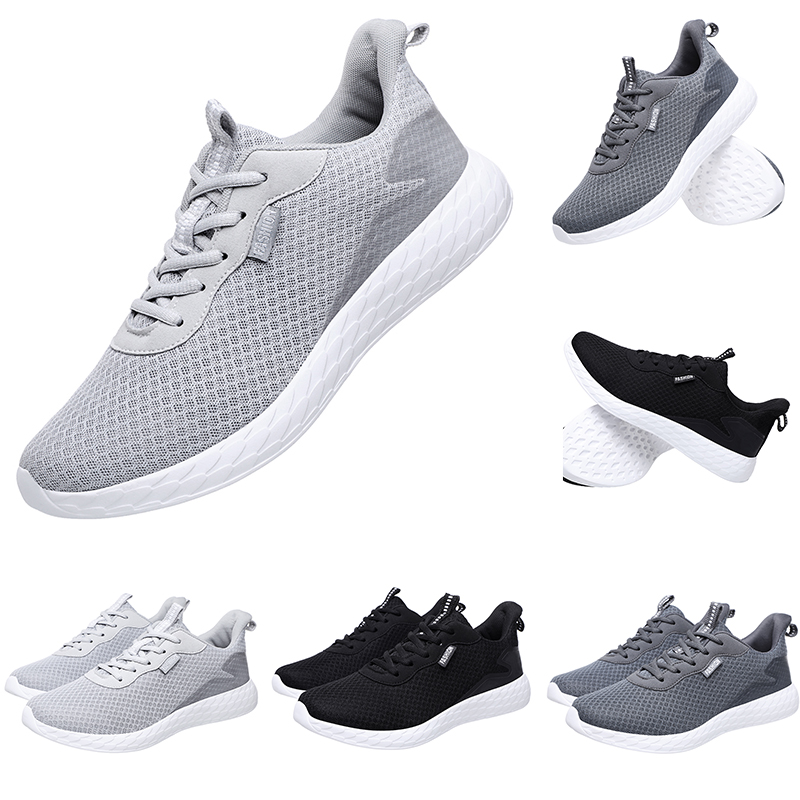 

Light Weight men running shoes black white grey Light weight Runners Sports Shoes trainers sneakers Homemade brand Made in China