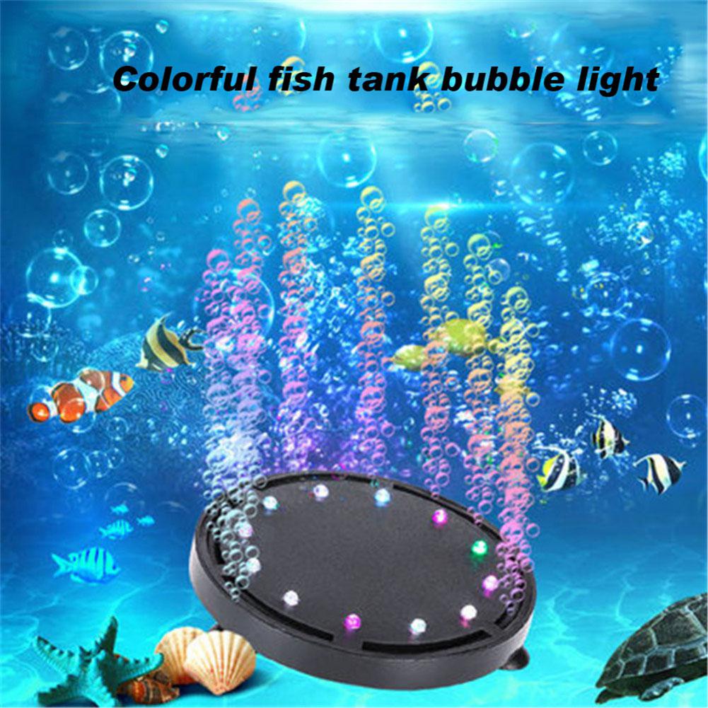 

LanLan EU Plug Aquarium Decorations LED Underwater Lights Create Colorful Bubbles for Fish Tank