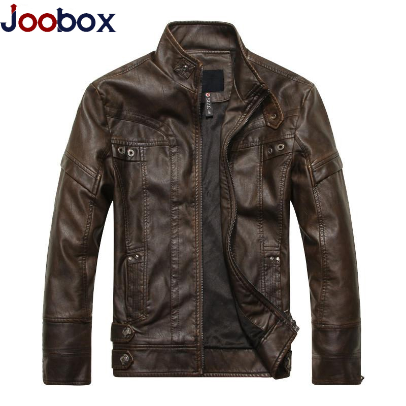 

Brand 2018 New Arrive Motorcycle Leather Jacket Men Spring and Autumn mens leather jackets coats jaqueta de couro masculina, Black