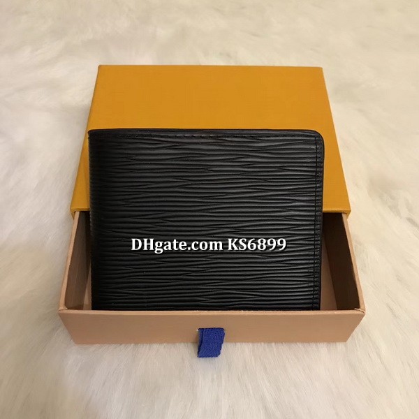 

With Box Premium Black Leather Slender Wallet Red S Wallet PU-Leather Outdoor Sport Bag Purse