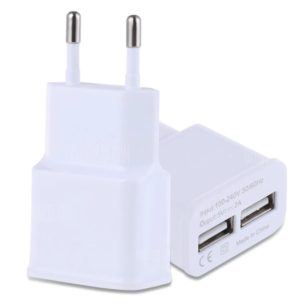 

5V 2A Double USB Ports Travel Charger Adapter
