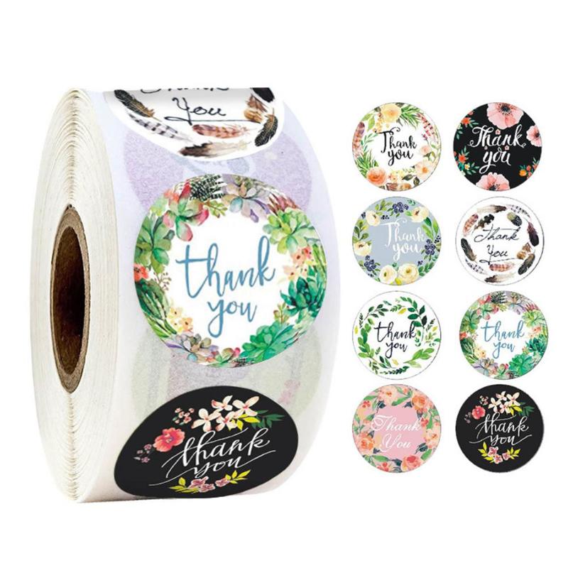 

Paper Label Sticker Thank You Hand Made Stickers For Scrapbook Stationery Sticker Gift Wine Bottle Envelope Decoration Supplies