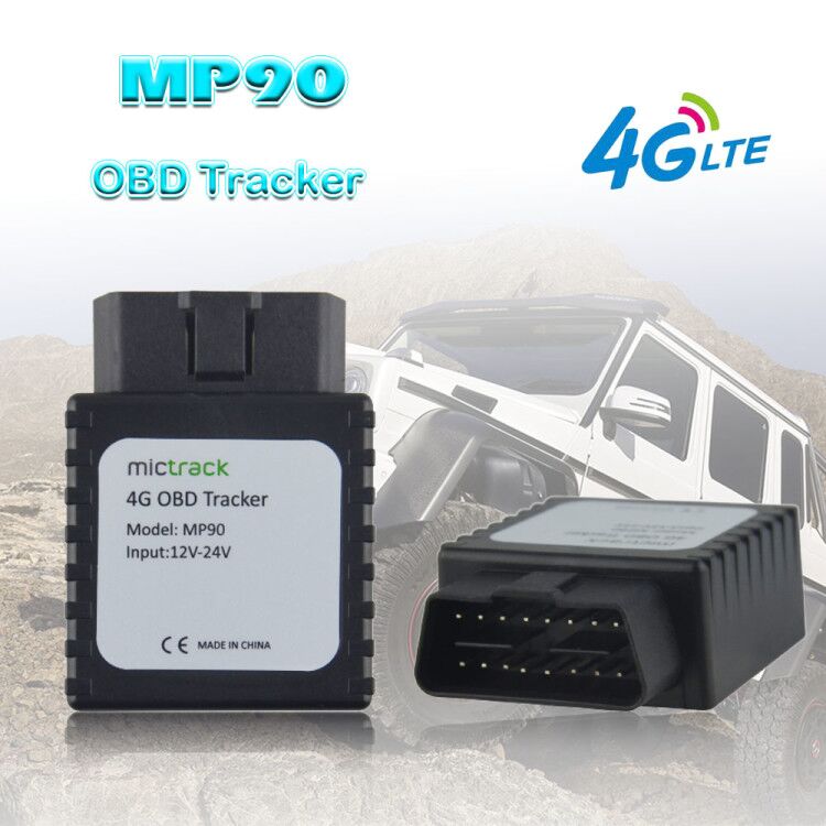 

GPS Tracker 4G OBD II LTE MP90 Voice Monitor Easy Install Plug Connector Geo-Fence alarm GPS Tracker Car Real-time Free Web APP
