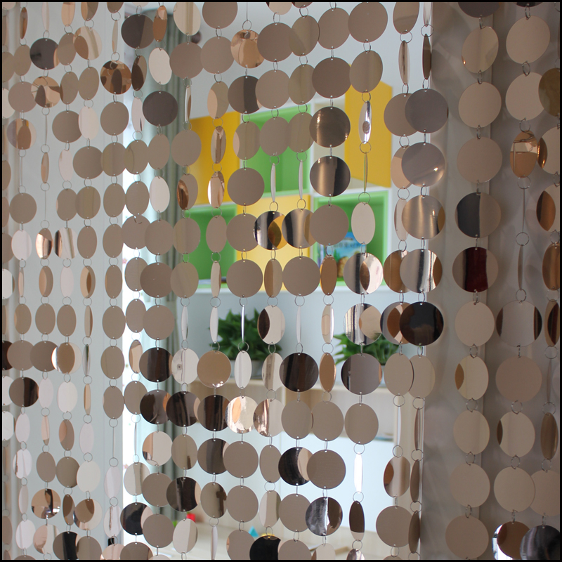 

Factory direct champagne sequins decorative sequin curtain Decorative hand curtain wedding sequins string f