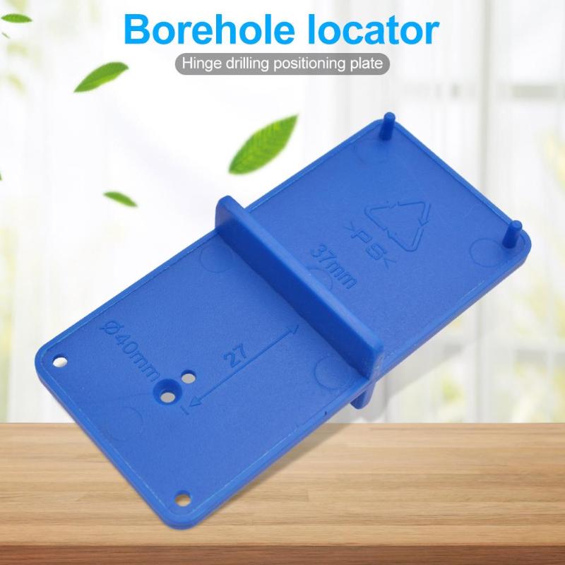 

35mm 40mm Hinge Hole Drilling Guide Locator Hole Opener Template Door Cabinets DIY Tools Woodworking Punch Hinge Drill Tool