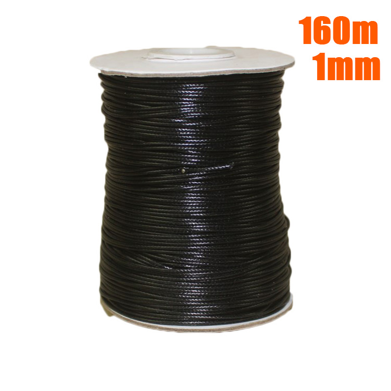 

1*Waxed Cord Roll Waxed Cotton Cord Wire Beading Macrame String Jewelry DIY Craft 1mm/2mm for home diy tools parts