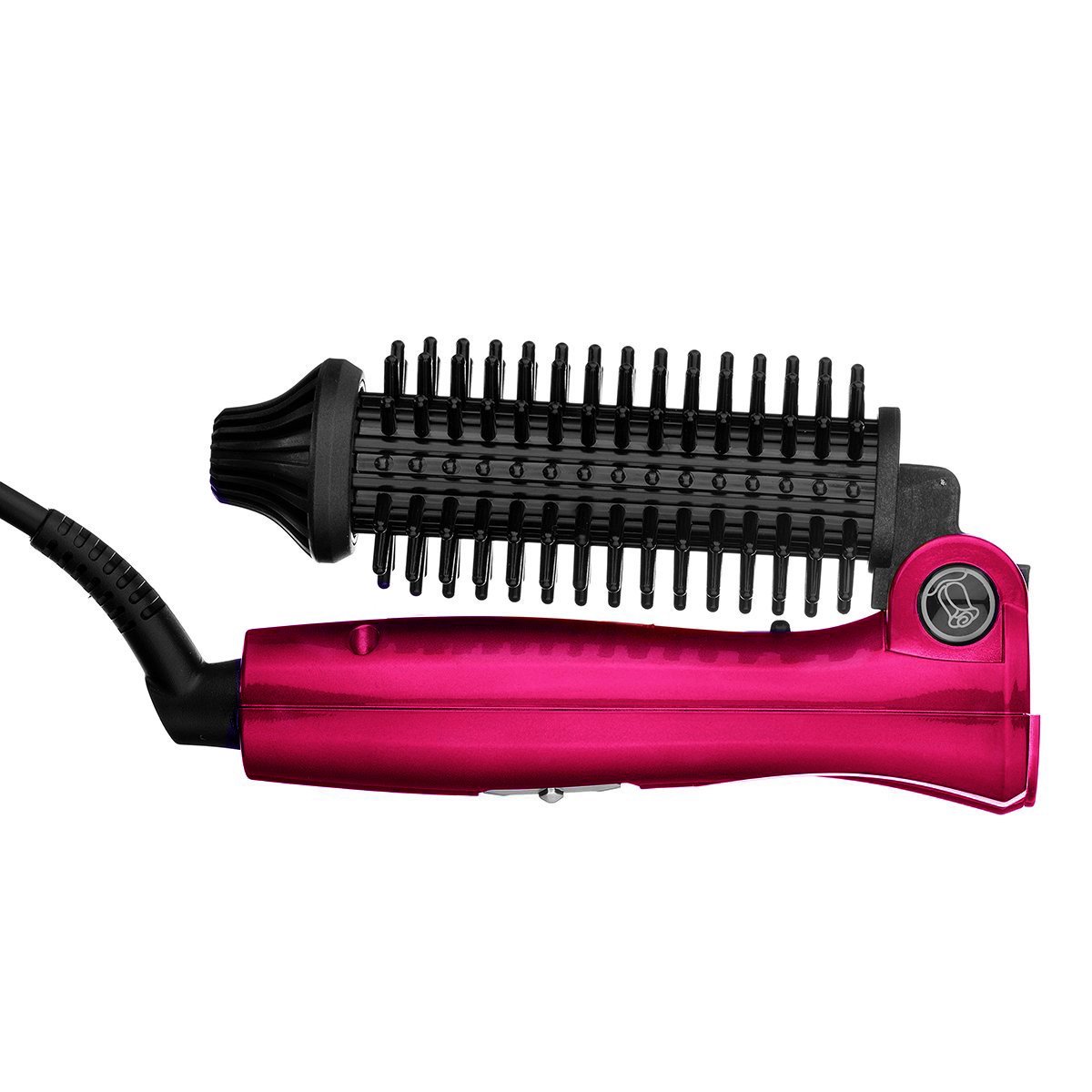 New Professional Hair Dryer Brush 2 In 1 Hair Straightener Curler Comb