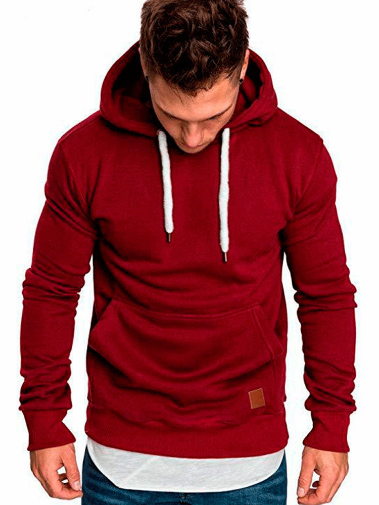 Sweat-shirt longue manches longues d'automne Spring occasionnel Hoodies Top Boy Blouse Tracksuits Sweatshirts Sweats à capuche Hommes M-5XL Plus