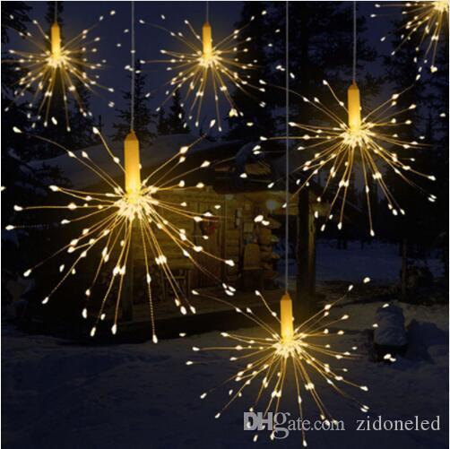 

DIY Outdoor Waterproof Christmas LED String Lights Firework Battery Operated Decorative Fairy Lights for Garland Patio Wedding