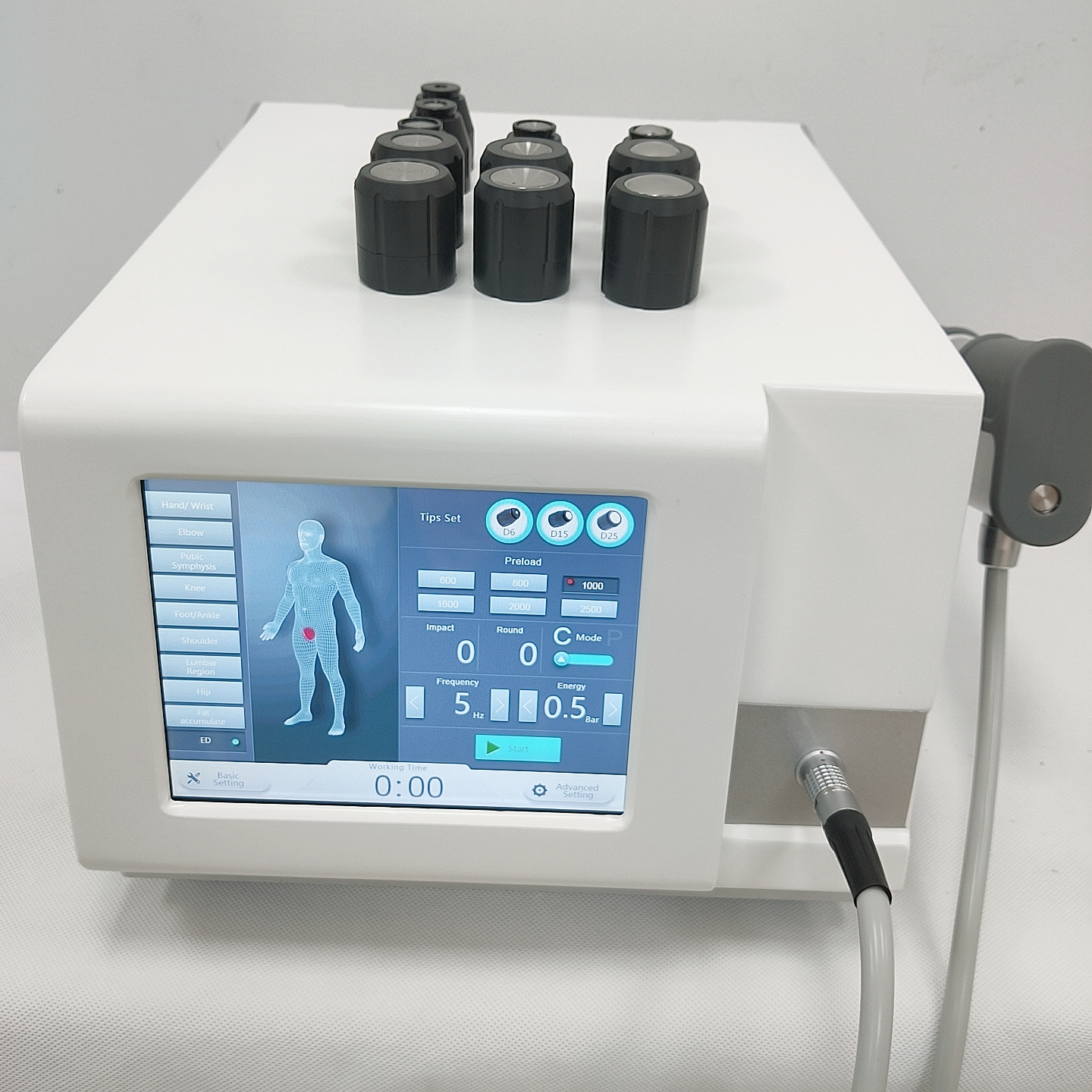 

Extracorporeal pneuamtic shock wave therapy machine for pain relief/Radial pulse wave shock wave therapy machine