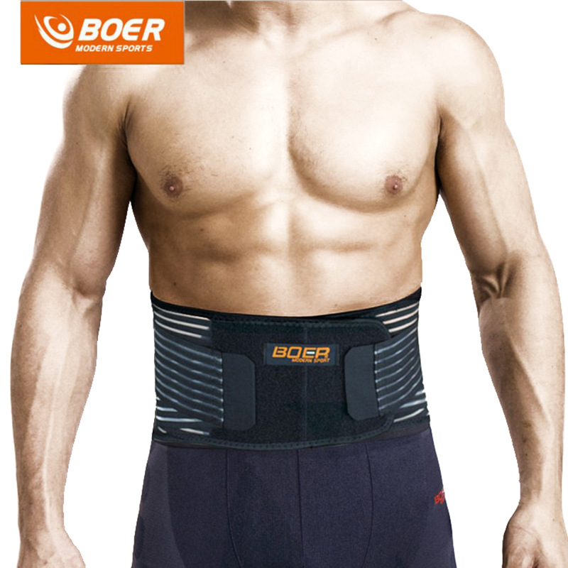 

Professional Bodybuilding Sports Fitness Belt Gym Waist Support Athletic Weightlifting Belts Rebar Lumbar Waist Protector HY02, Dark grey