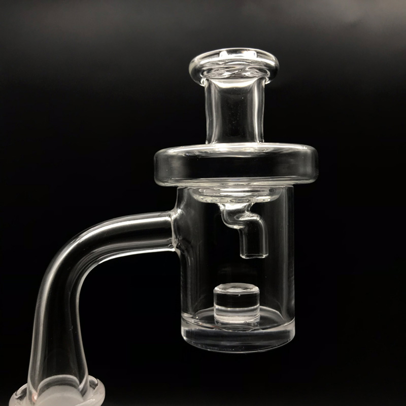 

5mm Thick Bottom Quartz Core Reactor Banger With Glass Crank Carb Caps 10mm 14mm 18mm Quartz Thermal Banger Nails For Bongs Water Pipes