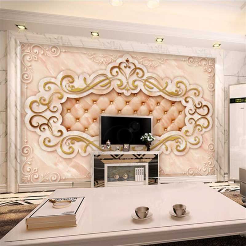 

papel de parede Custom wallpaper 3d photo murals European living room bedroom stone sofa background restaurant wall paper, As pic