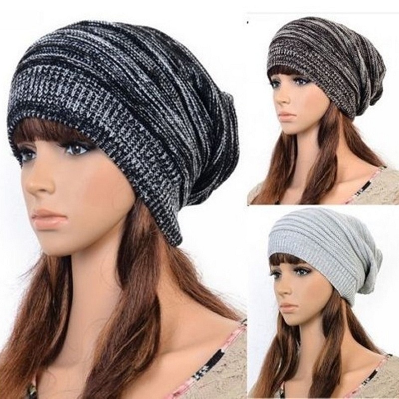 

1 pcs Hot Sale Unisex Women Man Fashion Xmas Knit Beanie Beret Hat Winter Warm Oversized Cap For Woman Men