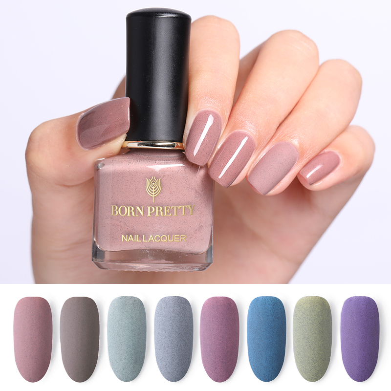 

BORN PRETTY 6ml Nail Polish Misty Rain Series Pure Color Nail Art Varnish Manicure DIY Design Decoration, Bp-ms03
