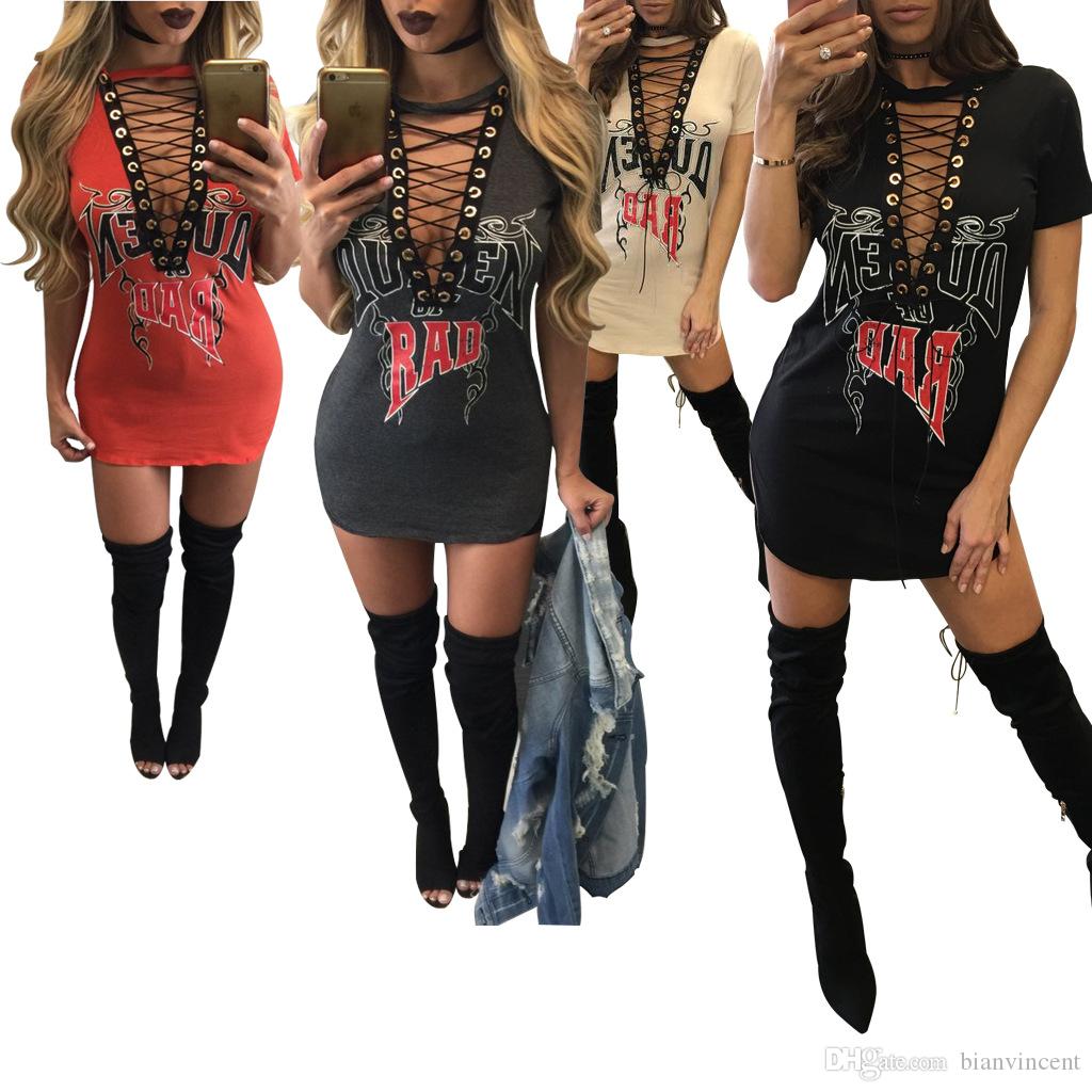 

hot selling night club dresses for women girls black white clothes fashion long sleeve autumn casual loose v neck tshirt size dress, Lightgray
