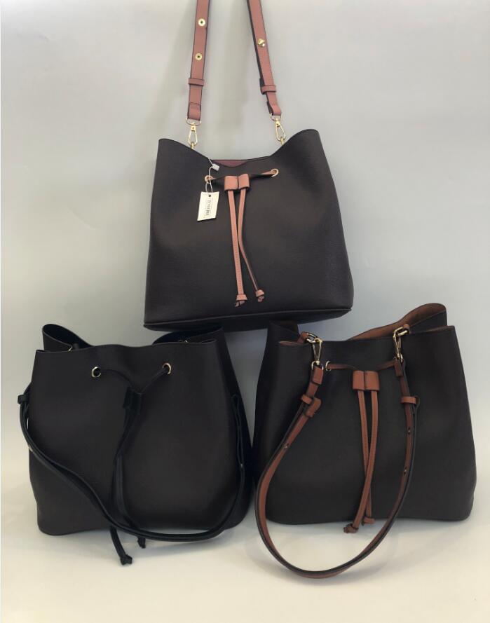 

shoulder bags leather bucket bag women famous brands designer handbags high quality Messenger bag wallet, Red