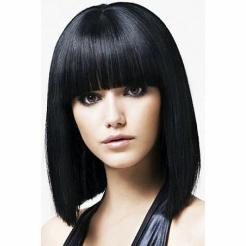 

100% Human Hair !Black Human Hair Straight Full Wig For Women Wig Free Shipping, Color