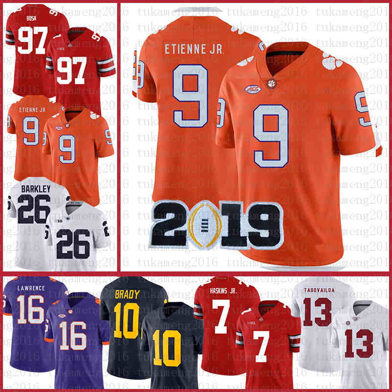 

Clemson Tigers American football Jersey 16 Trevor Lawrence 9 Travis Etienne Jr. sports wears NCAA Jerseys 13 Tua Tagovailoa Tom Brady CSZRE, Ncaa (yeshu)