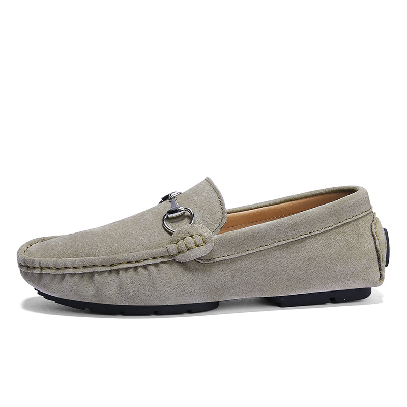 

Hot Sale-Mens dress shoes chains knot shoes gentlemen travel walk shoe casual comfort breath shoes for Men zy956, Grey