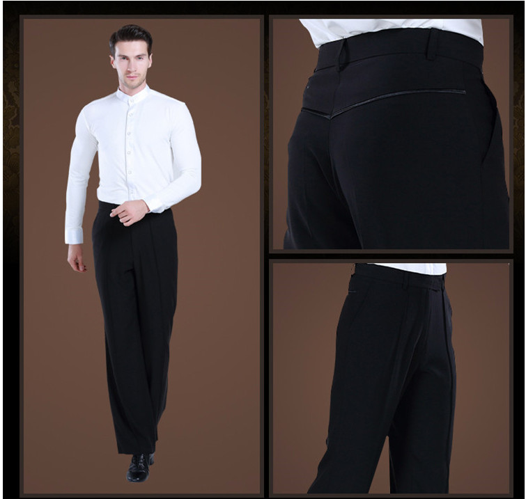 

2019 new Latin Dance Trousers Pants Men/Boy Practice/Performance Pants For Dance Modern Mens Ballroom, Belt section