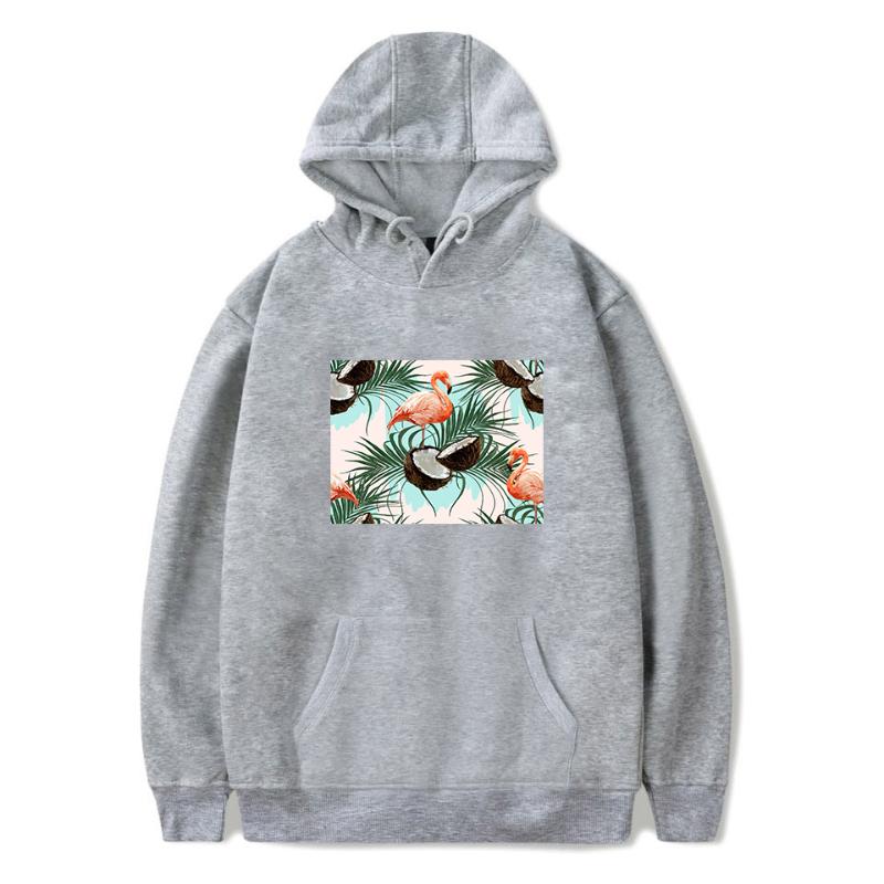 

OMIFE Couple Large Size Hoodies Casual Vivid Flame Bird Printed Round Neck Hooded Pullover Cotton Harajuku Vogue Fit Sweatshirts, Red2
