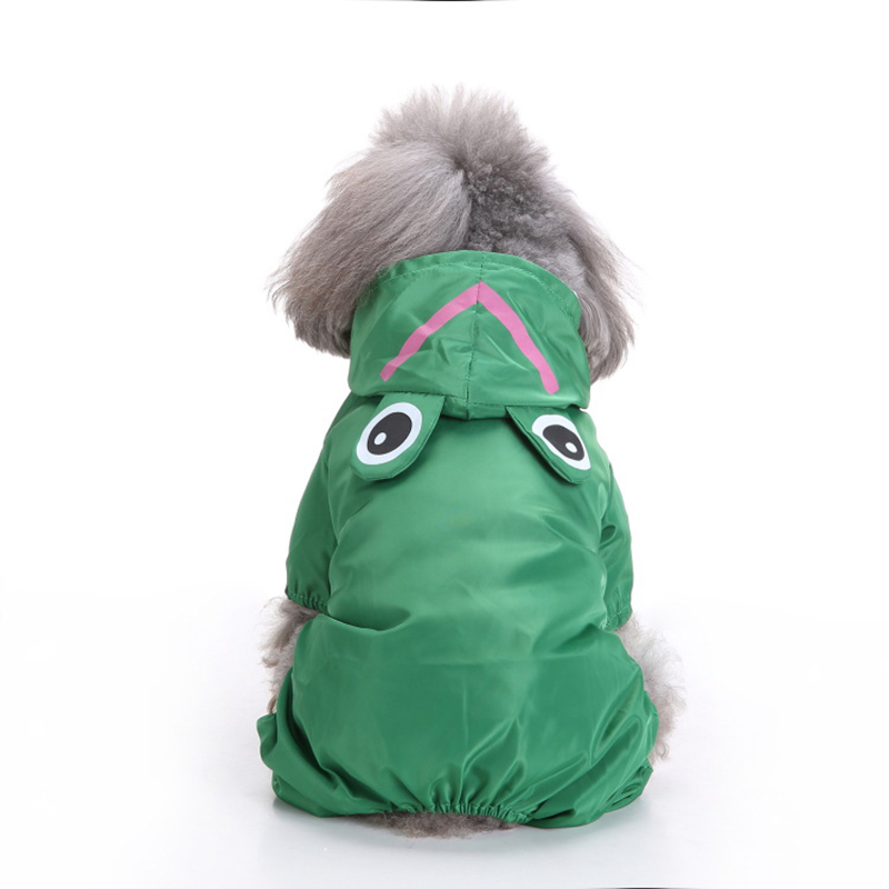 

Dog Rain Coats Waterproof Clothes Jacket Dog Jumpsuit Cute Pets Raincoat for Small Large Raincoat Clothing Puppy Coat, Green