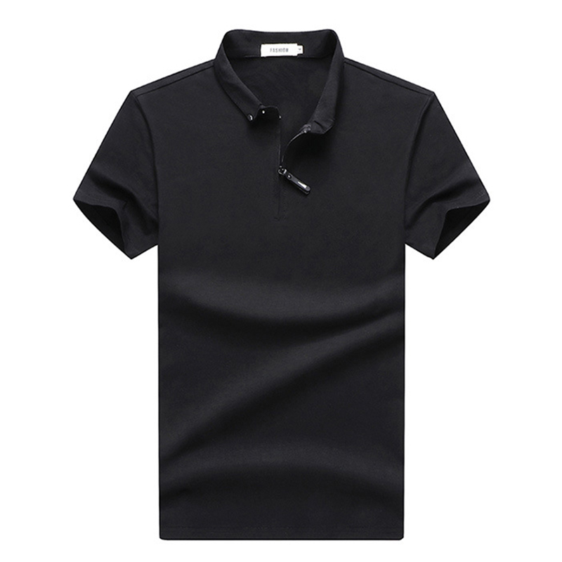 

Cotton Shirt Men High Quantity Business Casual Shirt Male Short Sleeve Solid s Para Hombre Pure Homme -4XL, Black