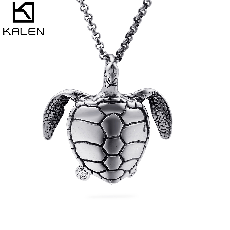 

New casting Stainless Steel Baby Turtle Pendant Necklace Cool Gifts For Men Boys Baby Lovely Gift
