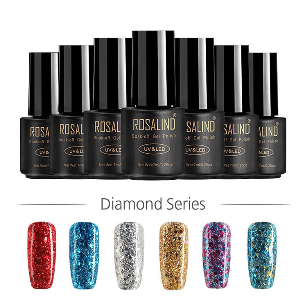 

New Decoration Art Manicure Nail Fashion 7ml Women Glitter 0inch Polish 2 Colors 11 Nail 5cm, Raw12