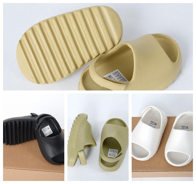 

Cheap 2020 Child FX0494 Kanye Slide Bone Resin Big Kids Youth Men Women Junior DESERT SAND Casual Sports Beach Slippers size 23~35, White;red