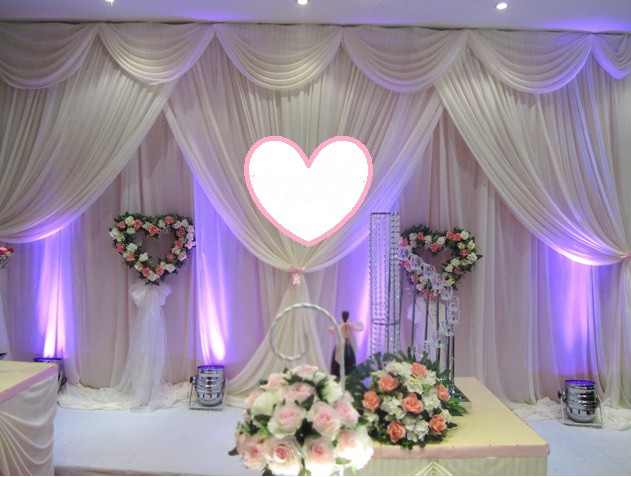 

10x20ft (3mx6m width) 4x8m wedding party event decorative backdrop wall hanging stage swag gauze curtain background drapery 46