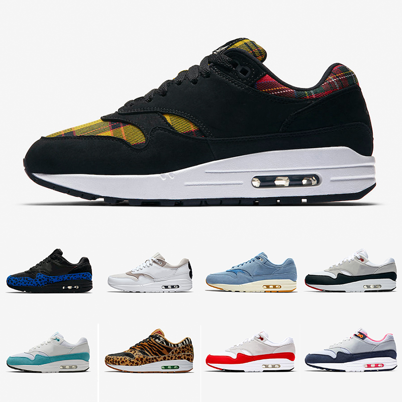 

Newest Atmos Work Blue 1s unisex Running Shoes 87s Trainers OG Anniversary Parra Animal Pack Leopard Obsidian Sports Designer Sneakers 36-45