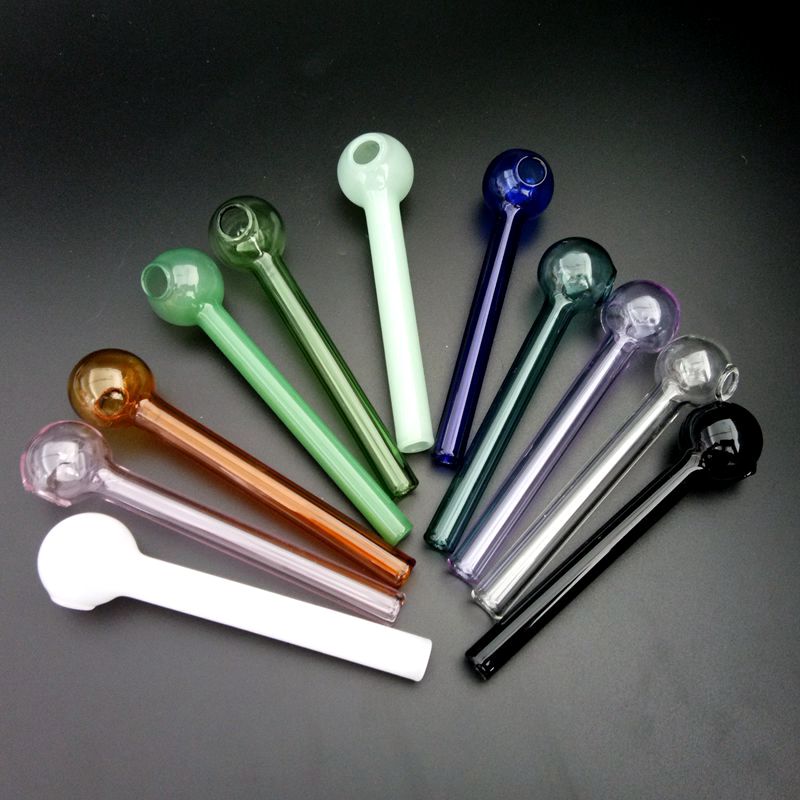 

Colorful Oil Burner Pipes Pyrex Glass Oil Burner Pipe 10cm great glass oil burner pipe for smoking 11 color choose