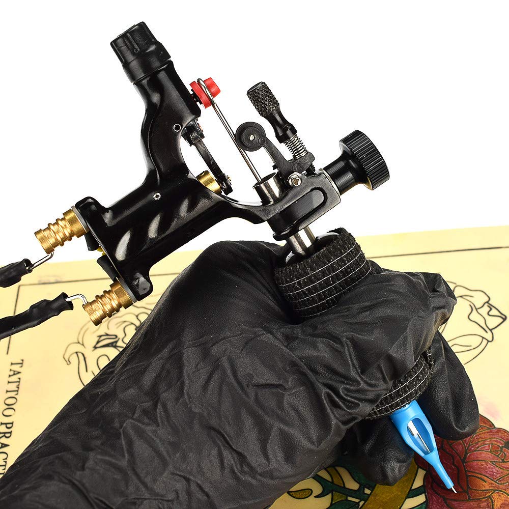 Black Disposable Cohesive Tattoo Grip Tape Wrap Elastic Bandage Rolls