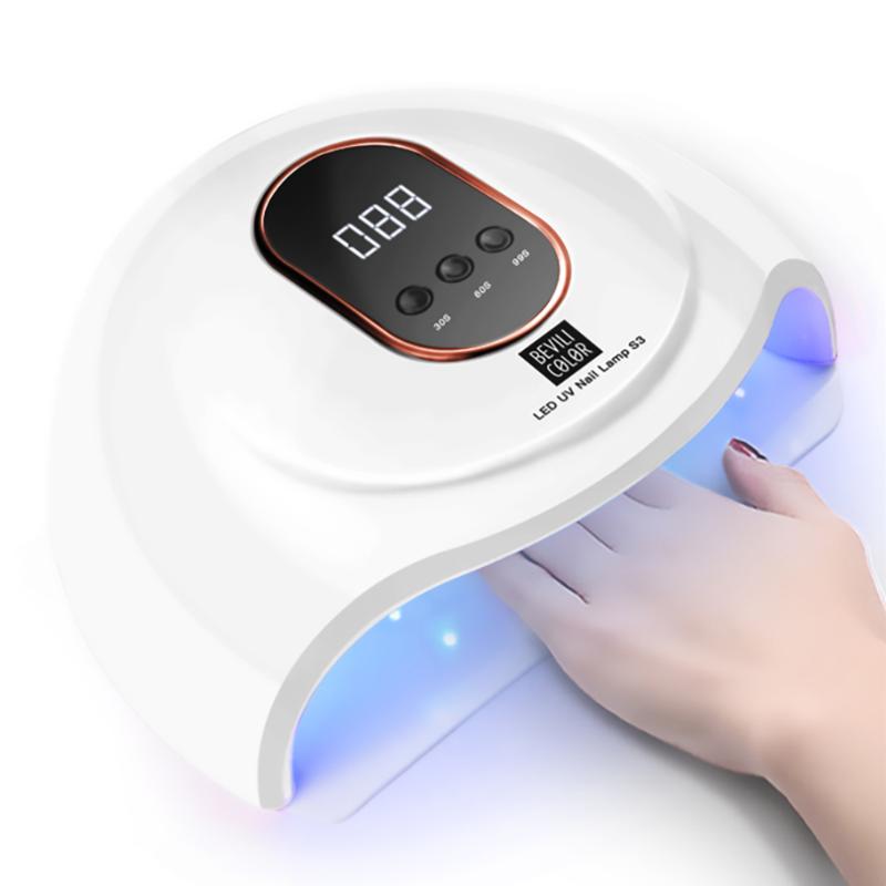 

54W UV LED Nail Lamp with 18 Pcs Leds For Manicure Gel Nail Dryer Drying Polish Lamp 30s/60s/90s Auto Sensor Manicure Tools, White