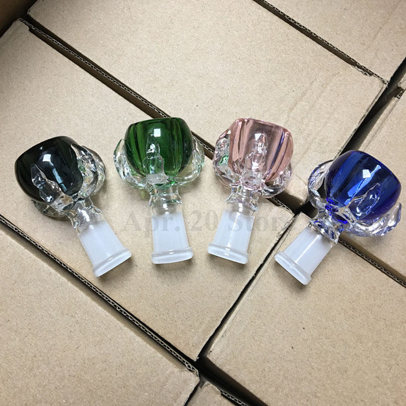 

Dragon Claw Glass Bowl Glass Herb Holder 14mm Male Female joint colorful dragon bowl bong water pipes GA039
