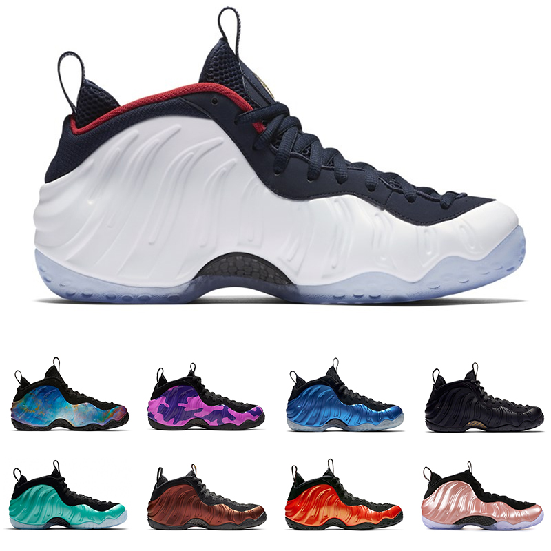 

Hot Foam one Penny Hardaway RUST PINK FLORAL Big Bang CNY USA OLYMPIC ROYAL BULE TECH FLEECE mens athletic sports sneakers, 21 abalone