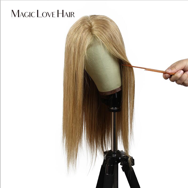 

Magic Love Lace Front Human Hair Wigs Pre Plucked With Baby Hair Brazilian Straight color #27 Wigs For Black Woman, As pic