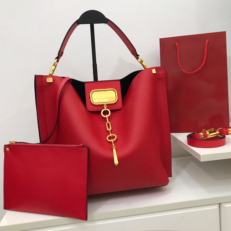 

Bucket Bag Handbags Crossbody Bags Fashion High Quality Medium Shopping Bag Genuine Leather Shoulder Bag Free Shipping Plain