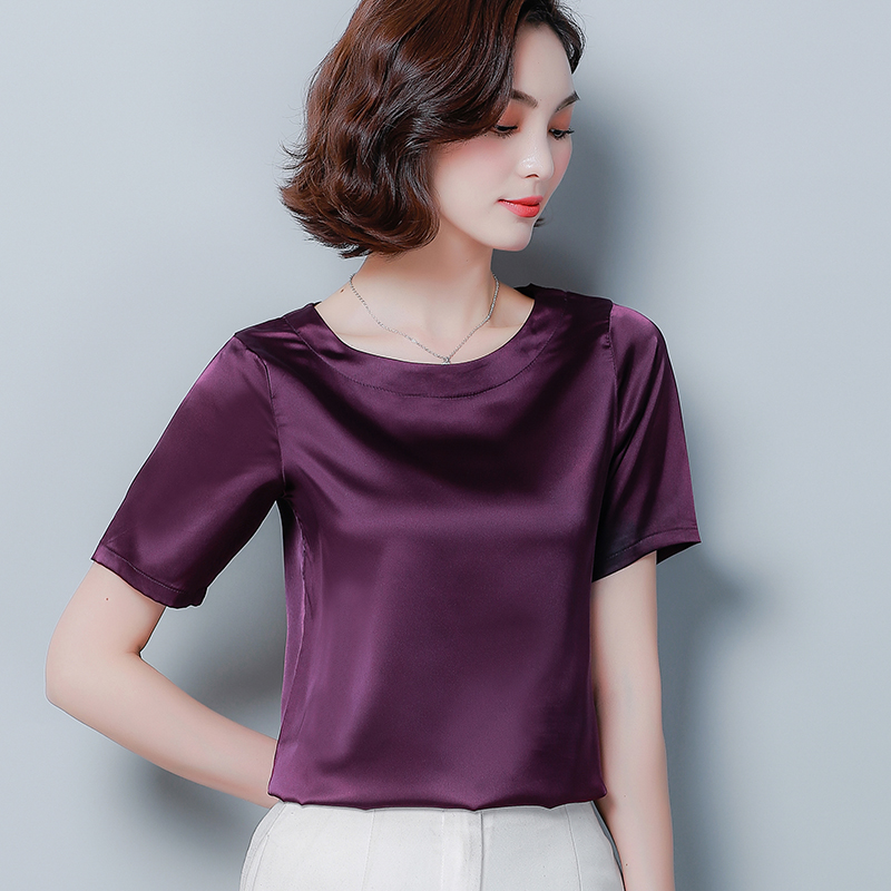 

Women's Summer Blouses Short Sleeve Chiffon Blouse Green Shirts Plus Size Tops Womens Tops and Blouses Womens Clothing, Purple