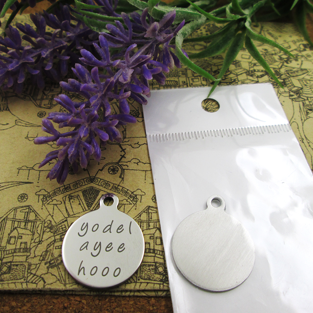 

40pcs--"yodel ayee hooo"stainless steel charms more style for choosing DIY Charms pendants for necklace