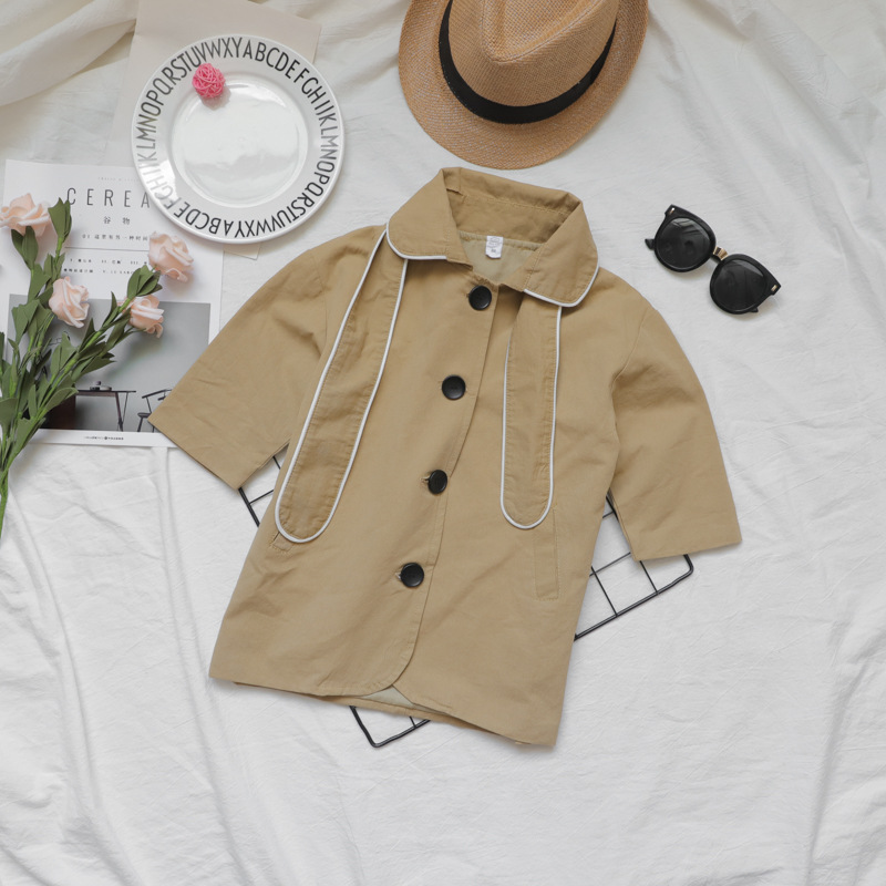 

Fashion New Children's Trench Coats Halloween Costume Trench Coat for Boys and Girls Kids Blazer Coat Toddler Outwear, Khaki