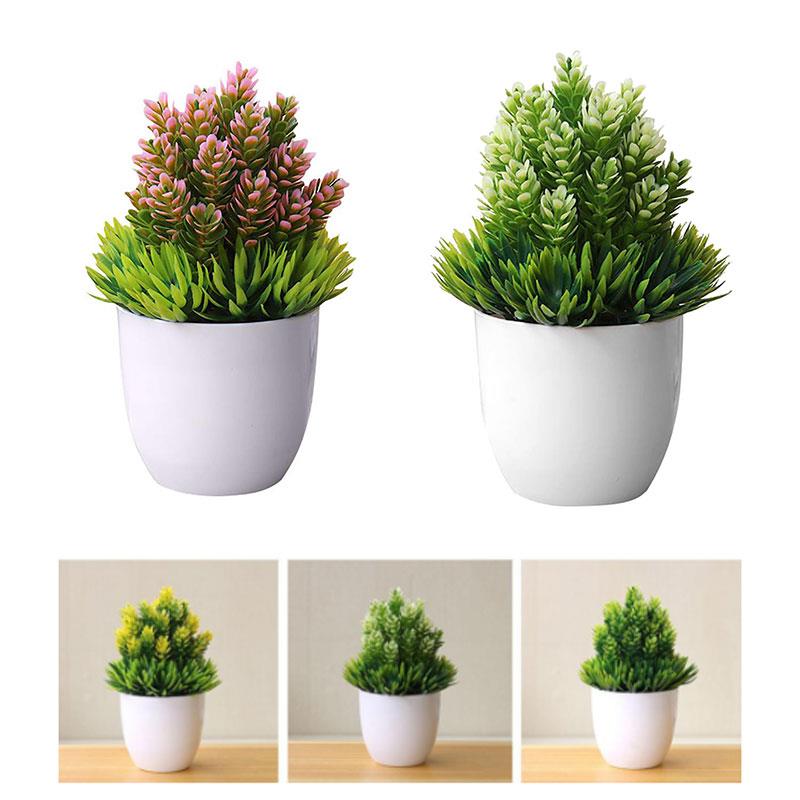 

Simulation Flower Pine Needle Pineapple Plastic Artificial Flower Fake Plant Beautiful Gift Decoration Garden, Pink