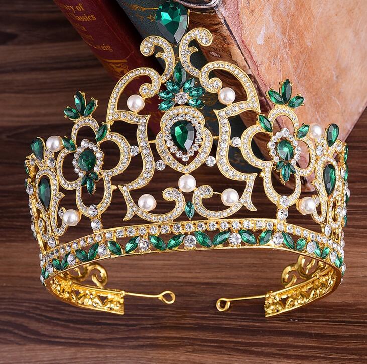 Hochzeitszubehör Bridal Headpeces Designer Pearl Crown Exquisite Strasssteine ​​Frau Geschenke Birthday Party Performance passende Kleider Geschenkboxen