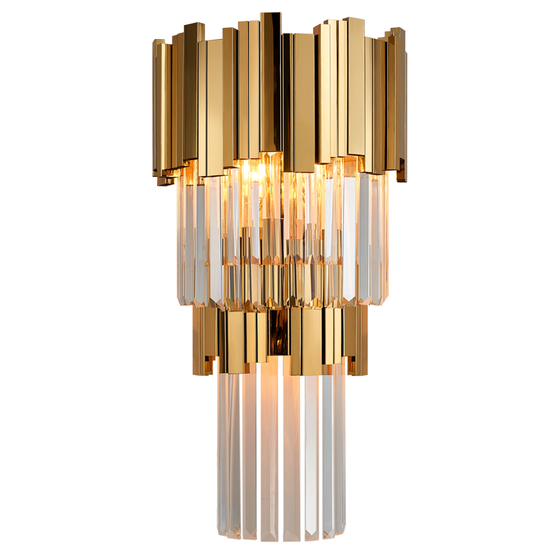 

Post-Modern Crystal Wall Light Luxury design Golden Sconce Lamp Creative Warm Hallway Bedroom Bedside Corridor Lamp