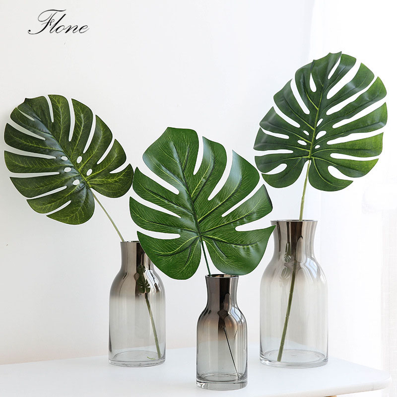 

Flone Artificial Plants Fake Silk Small Desktop Plants Turtle Back Leaf Home Garden Decoration Accessories
