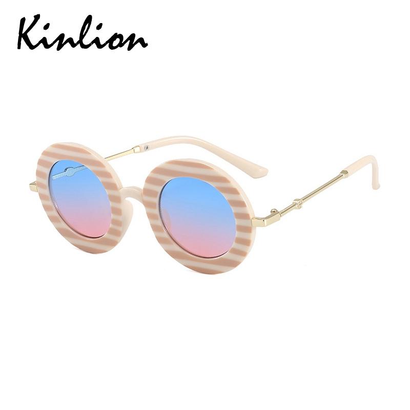 Lunettes de soleil enfants rétro rond en métal enfant en bas âge garçon filles lunettes de soleil bébé infantile Gafas Uv protéger enfants Lentes