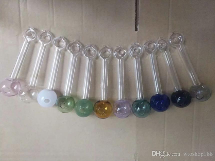 

Color big bubble new circle glass straight pot Glass Bong Water Pipe Bongs Pipes SMOKING Accessories Bowls
